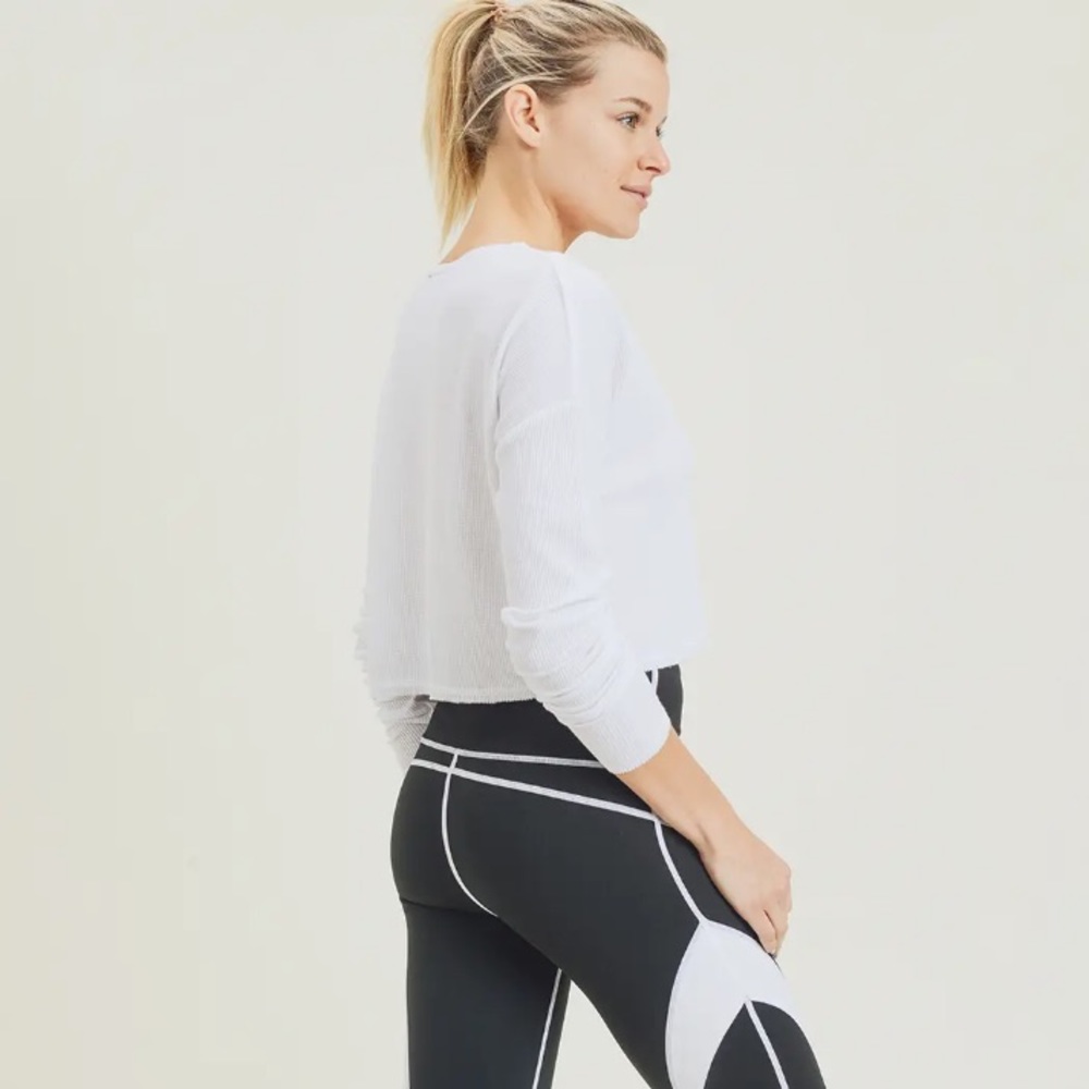 🆕 CAMI LINEN CROP TOP LS IN IVORY - Picture 6 of 10